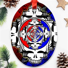 The Grateful Dead Oval Ornament (two Sides)