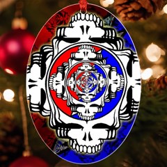 The Grateful Dead Uv Print Acrylic Ornament Oval by Grandong