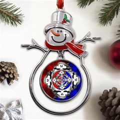 The Grateful Dead Metal Snowman Ornament