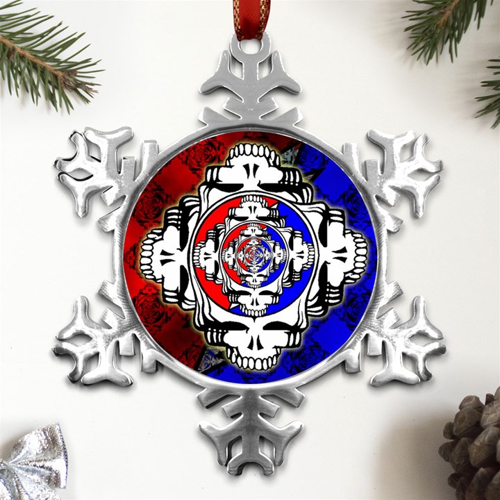 The Grateful Dead Metal Small Snowflake Ornament