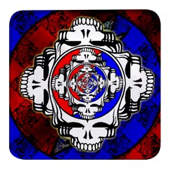 The Grateful Dead Square Glass Fridge Magnet (4 Pack) by Grandong