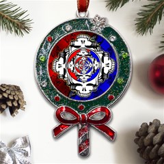 The Grateful Dead Metal X mas Lollipop With Crystal Ornament by Grandong