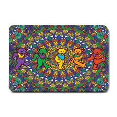 Dead Dancing Bears Grateful Dead Pattern Small Doormat by Grandong