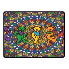 Dead Dancing Bears Grateful Dead Pattern Fleece Blanket (small) by Grandong