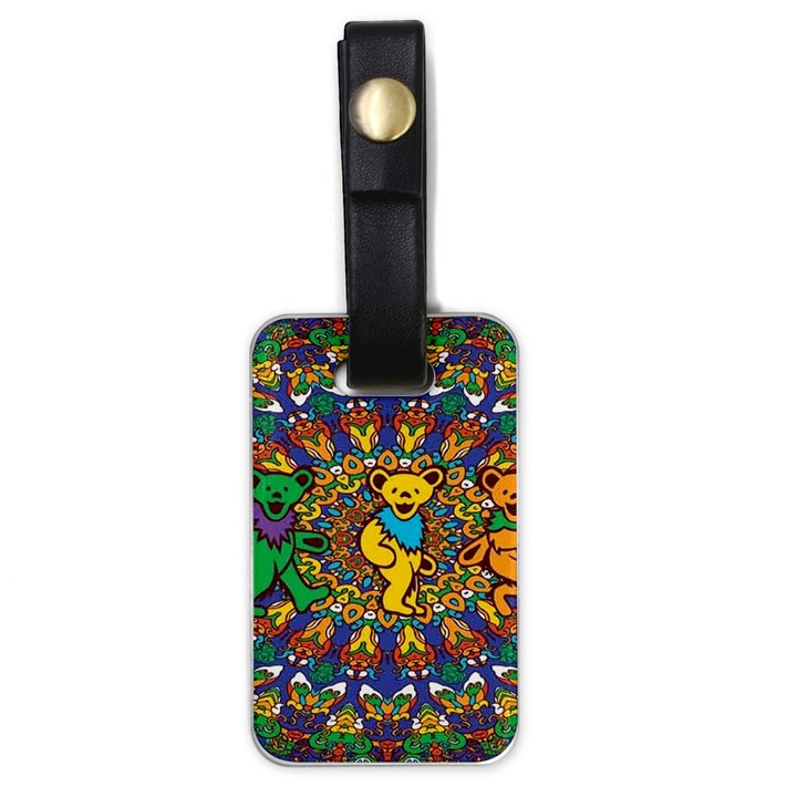 Dead Dancing Bears Grateful Dead Pattern Luggage Tag (one side)