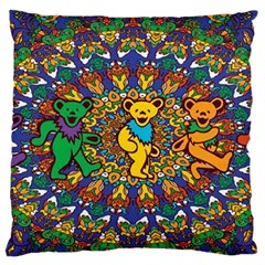 Dead Dancing Bears Grateful Dead Pattern Standard Premium Plush Fleece Cushion Case (one Side) by Grandong