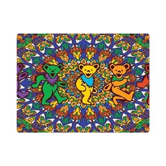 Dead Dancing Bears Grateful Dead Pattern Premium Plush Fleece Blanket (mini) by Grandong