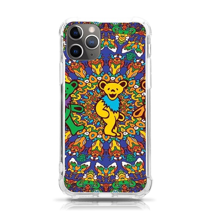 Dead Dancing Bears Grateful Dead Pattern iPhone 11 Pro 5.8 Inch TPU UV Print Case