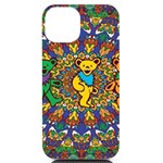 Dead Dancing Bears Grateful Dead Pattern iPhone 14 Black UV Print Case Front