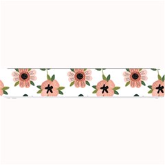 Flower White Pattern Floral Small Bar Mat by anzea