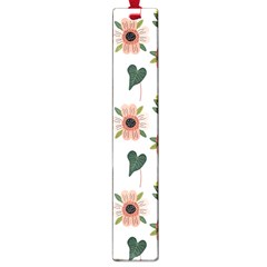 Flower White Pattern Floral Large Book Marks