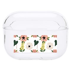 Flower White Pattern Floral Hard Pc Airpods Pro Case by anzea