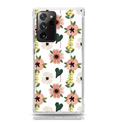 Flower White Pattern Floral Samsung Galaxy Note 20 Ultra Tpu Uv Case by anzea