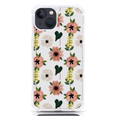 Flower White Pattern Floral Iphone 13 Tpu Uv Print Case