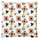 Flower White Pattern Floral 16  Baby Flannel Cushion Case (Two Sides) Front