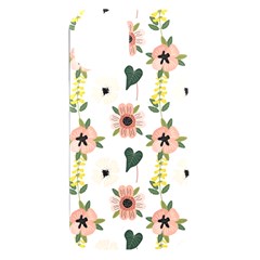 Flower White Pattern Floral Iphone 15 Plus Black Uv Print Pc Hardshell Case