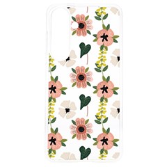 Flower White Pattern Floral Samsung Galaxy S24 6 2 Inch Tpu Uv Case by anzea