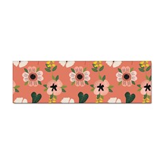 Flower Pink Brown Pattern Floral Sticker (bumper)