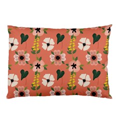 Flower Pink Brown Pattern Floral Pillow Case