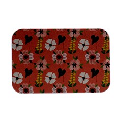 Flower Pink Brown Pattern Floral Open Lid Metal Box (silver)   by anzea