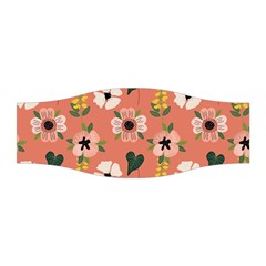 Flower Pink Brown Pattern Floral Stretchable Headband