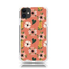 Flower Pink Brown Pattern Floral Iphone 11 Tpu Uv Print Case