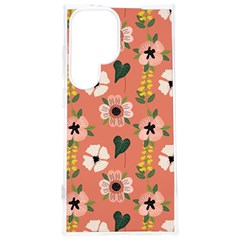 Flower Pink Brown Pattern Floral Samsung Galaxy S24 Plus 6 7 Inch Tpu Uv Case