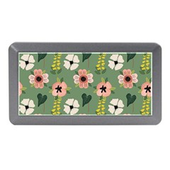 Flower Green Pink Pattern Floral Memory Card Reader (mini) by anzea