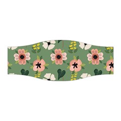 Flower Green Pink Pattern Floral Stretchable Headband