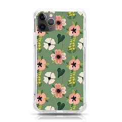 Flower Green Pink Pattern Floral Iphone 11 Pro Max 6 5 Inch Tpu Uv Print Case