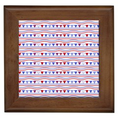 Nautical Digital Paper Nautical Boat Framed Tile