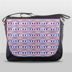 Nautical Digital Paper Nautical Boat Messenger Bag by anzea