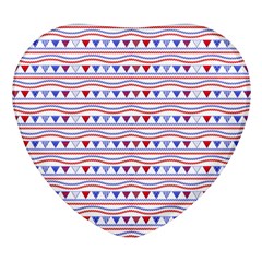 Nautical Digital Paper Nautical Boat Heart Glass Fridge Magnet (4 Pack) by anzea