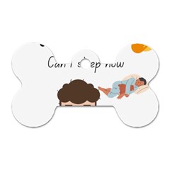 I Graduated Can I Sleep Now  Dog Tag Bone (one Side) by Strawcherrys10