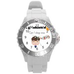 I graduated can I sleep now  Round Plastic Sport Watch (L) Front