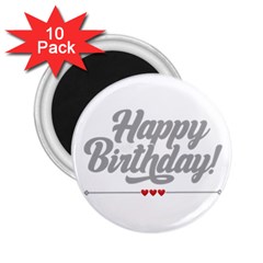 Birthday  2 25  Magnets (10 Pack)  by didisemporium