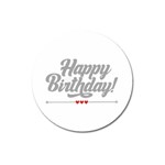 Birthday  Magnet 3  (Round) Front