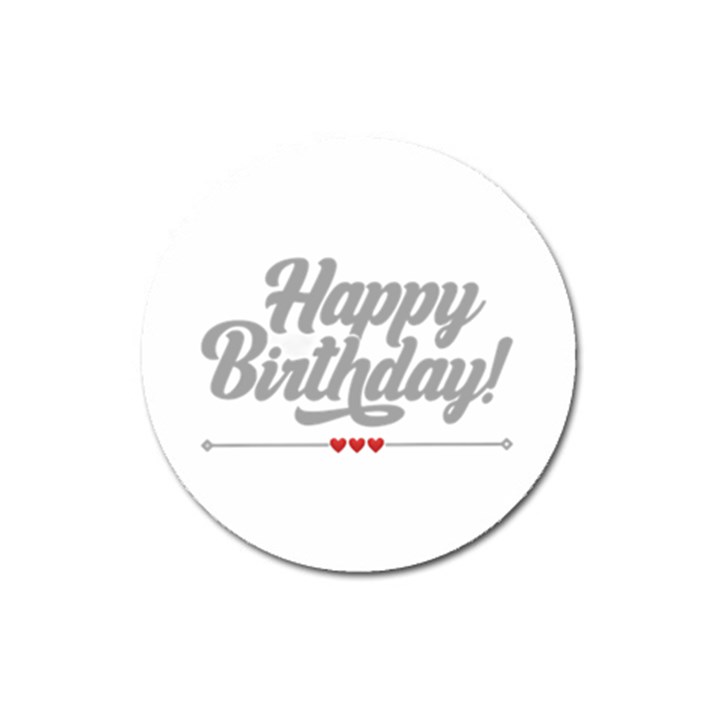 Birthday  Magnet 3  (Round)