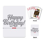 Birthday  Playing Cards Single Design (Rectangle) Back