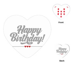 Birthday  Playing Cards Single Design (heart) by didisemporium