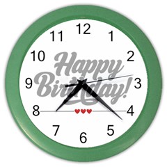 Birthday  Color Wall Clock by didisemporium