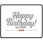 Birthday  Fleece Blanket (Medium) 60 x50  Blanket Front