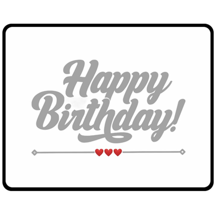 Birthday  Fleece Blanket (Medium)