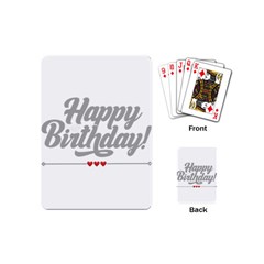 Birthday  Playing Cards Single Design (mini) by didisemporium