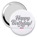 Birthday  3  Handbag Mirrors Front