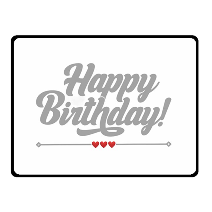 Birthday  Two Sides Fleece Blanket (Small)