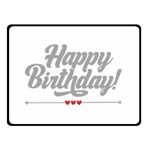 Birthday  Two Sides Fleece Blanket (Small) 45 x34  Blanket Back