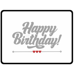 Birthday  Two Sides Fleece Blanket (large) by didisemporium