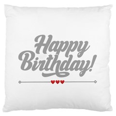 Birthday  Standard Premium Plush Fleece Cushion Case (one Side) by didisemporium