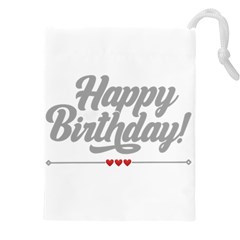 Birthday  Drawstring Pouch (4xl) by didisemporium